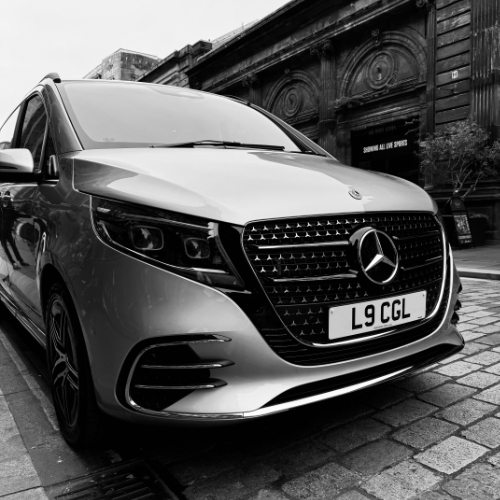 close up of saloon car