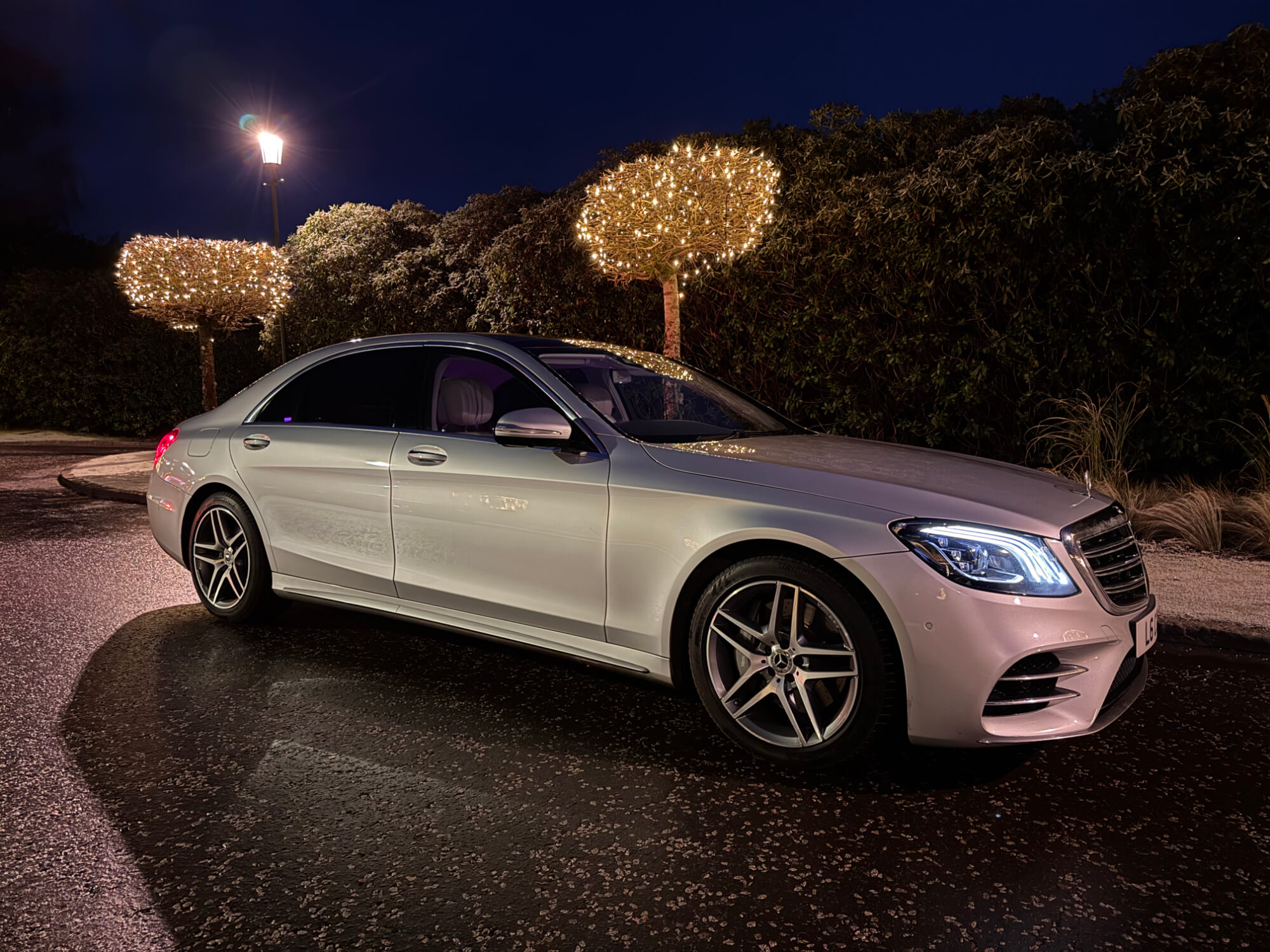 Car parked on side of street